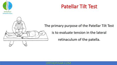 is patellar compression test|patellar tilt test positive.